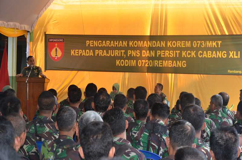 Kunker Danrem 073/Mkt ke Kodim Rembang